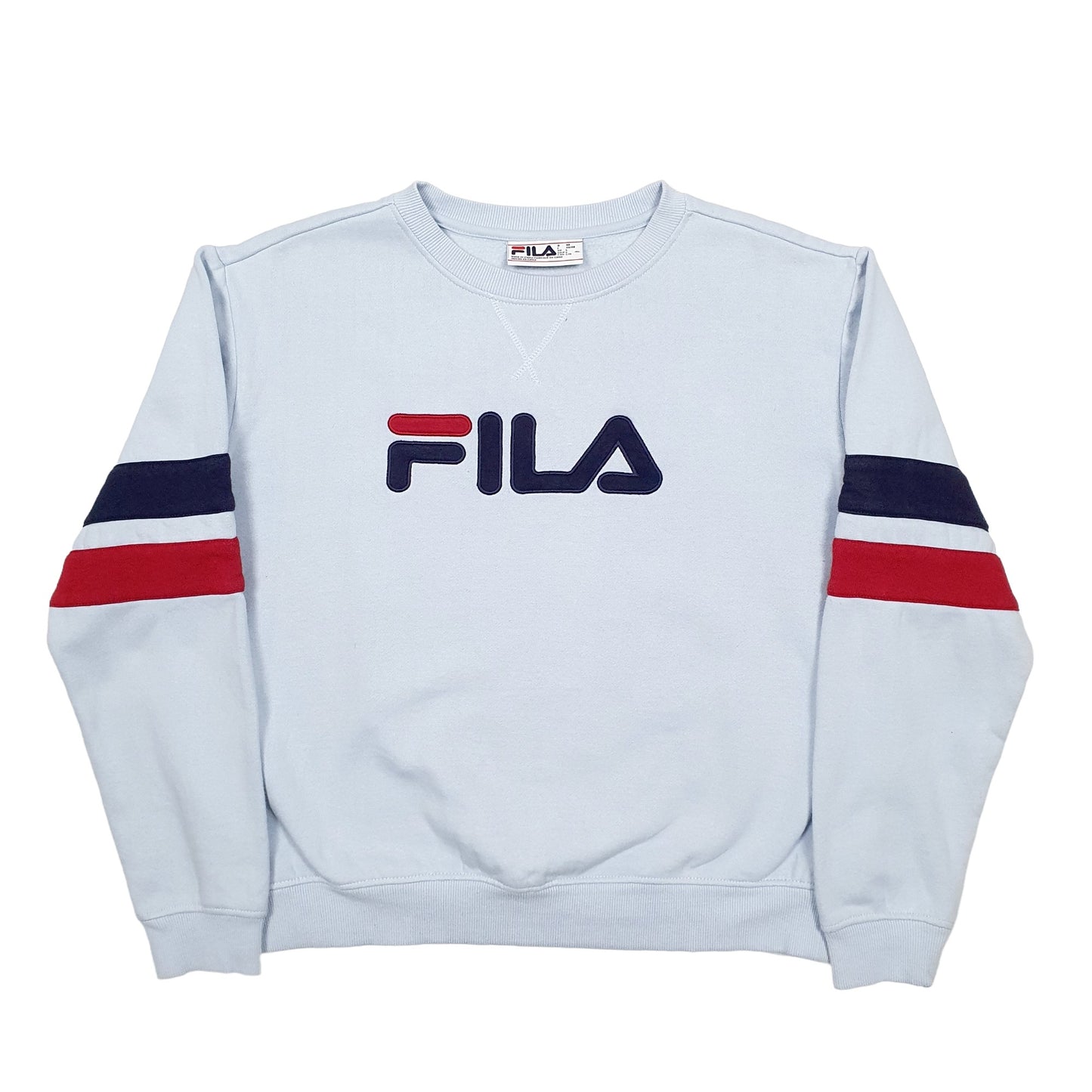 Mens Blue Fila  Crewneck Jumper