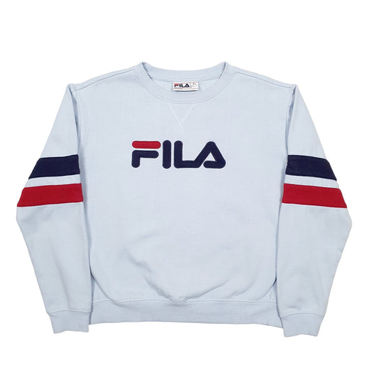 Mens Blue Fila  Crewneck Jumper