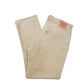 Mens Beige Levis 751 Corduroy Trousers