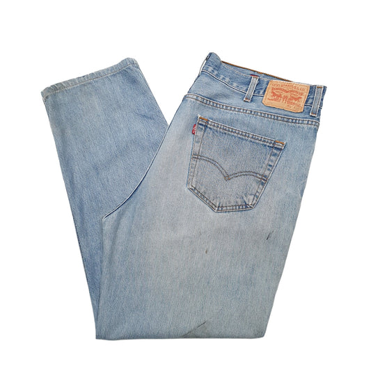 Mens Blue Levis 504 JeansW42 L32