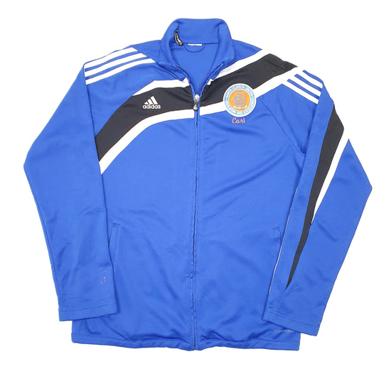 Mens Blue Adidas Santa Clarita Soccer Club Active Training Full Zip Jumper