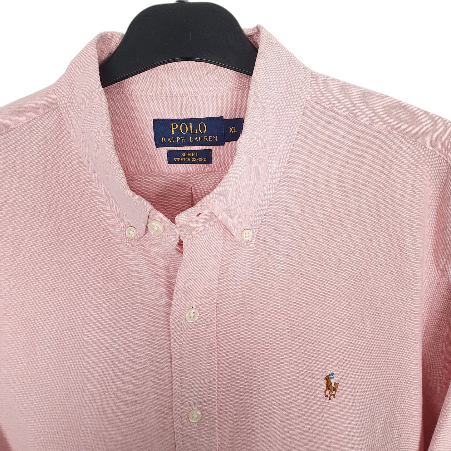 Ralph Lauren Stretch Oxford Long Sleeve Slim Fit Shirt Pink