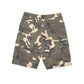 Mens Brown Here Collection Camouflage Camo Cargo Shorts