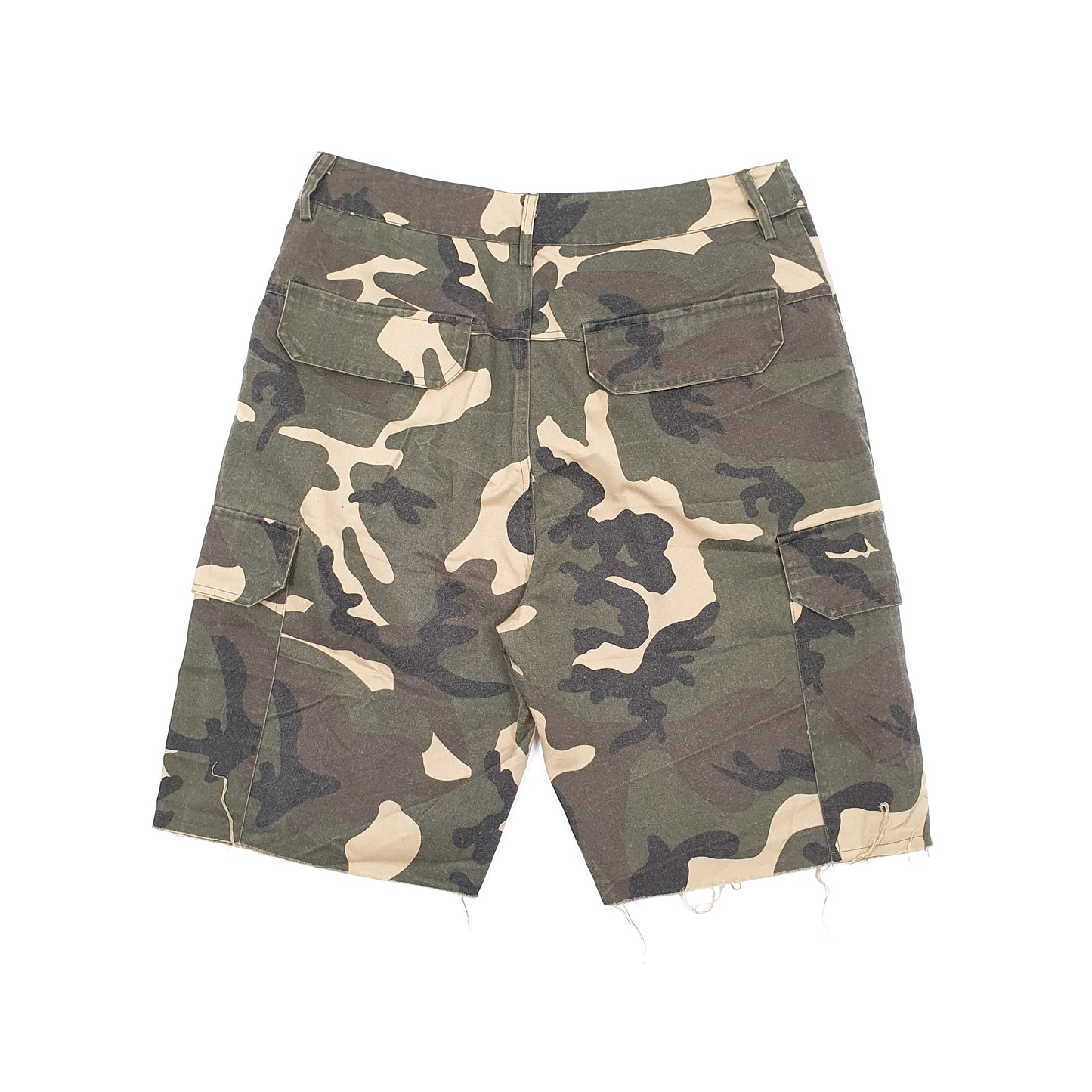 Mens Brown Here Collection Camouflage Camo Cargo Shorts