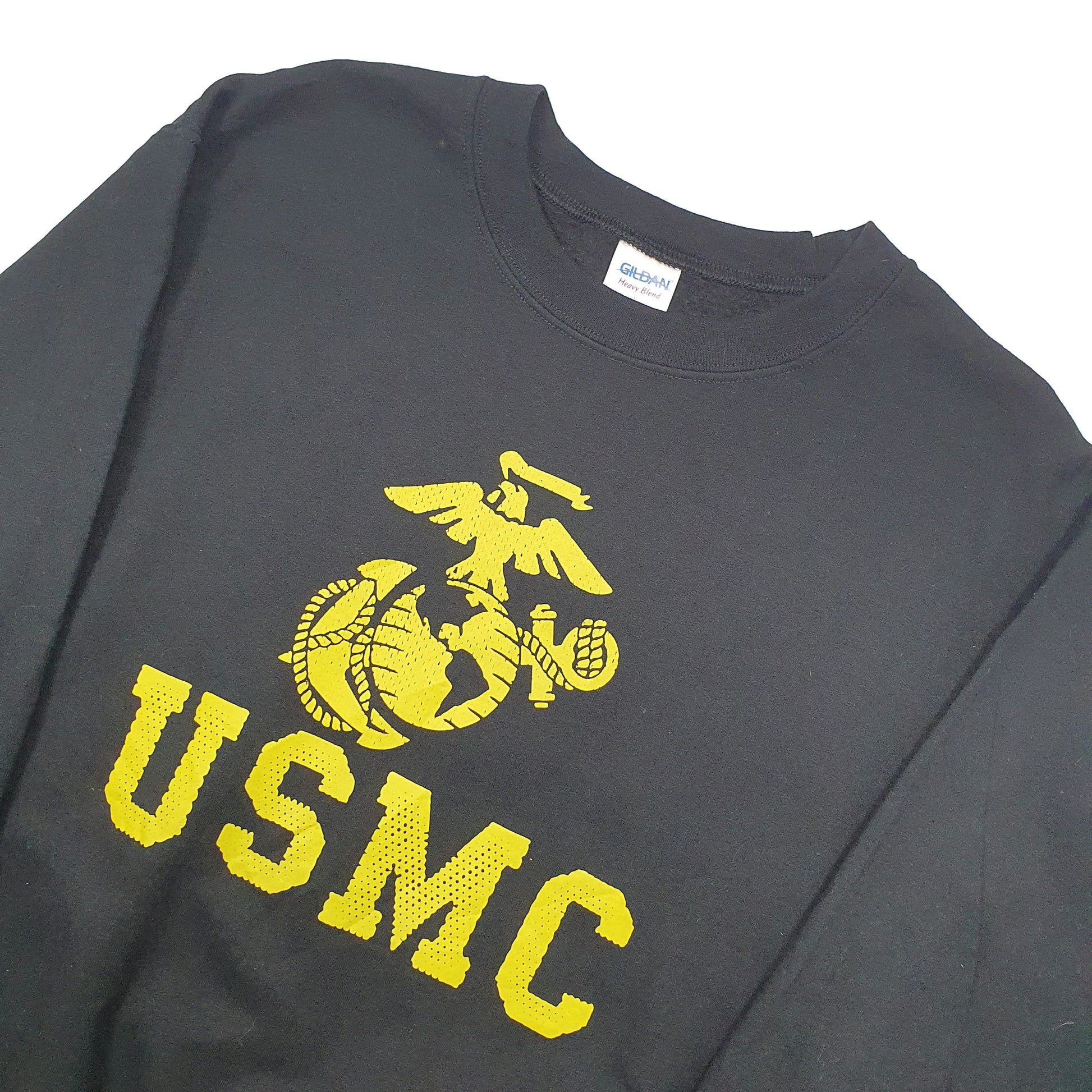 Gildan US Marine Corps Crewneck S Black