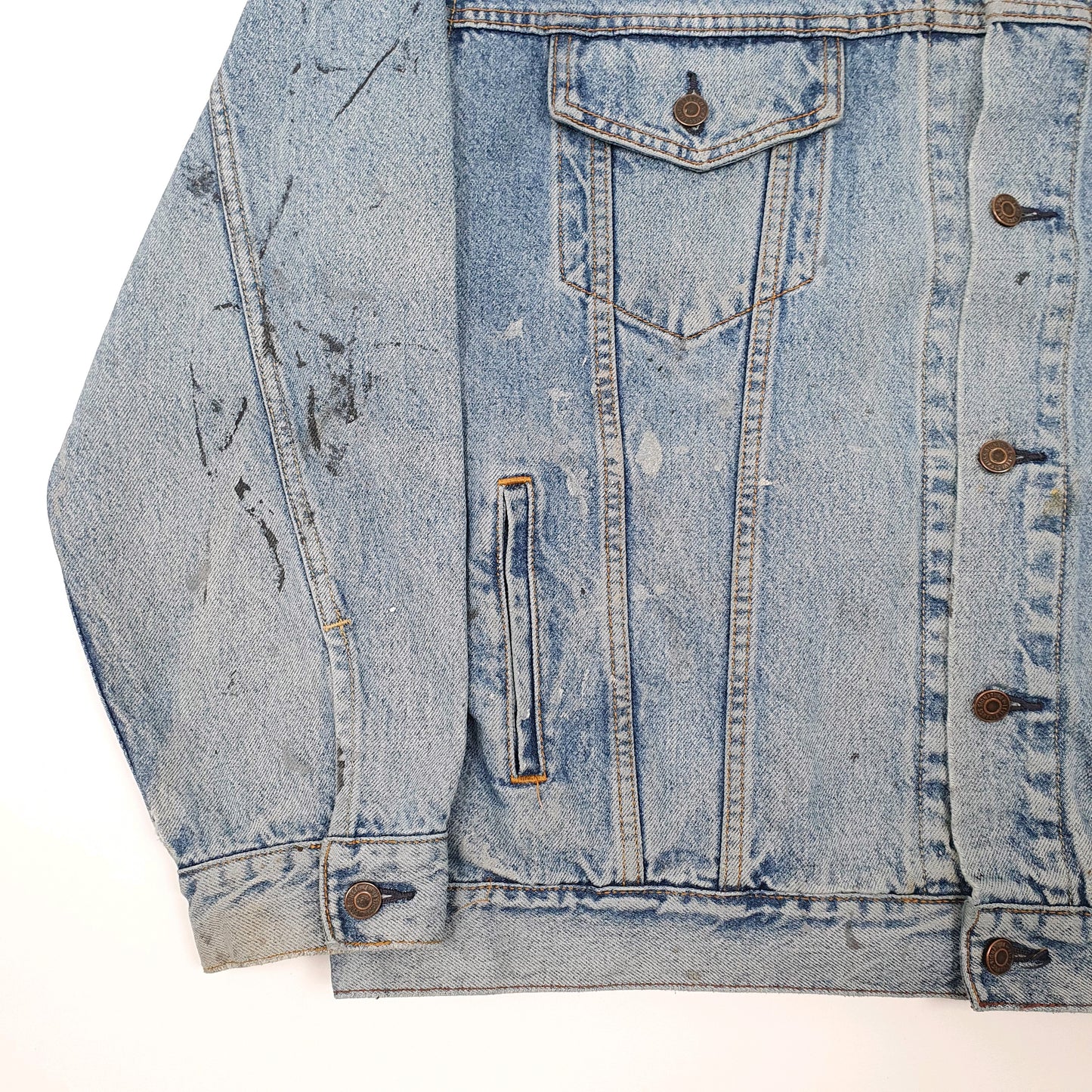 Mens Blue Levis Signature Denim Jacket Coat