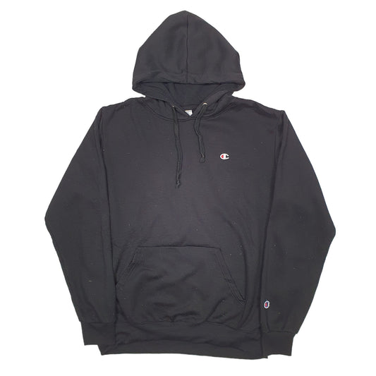 Mens Black Champion Hoodie Jumper