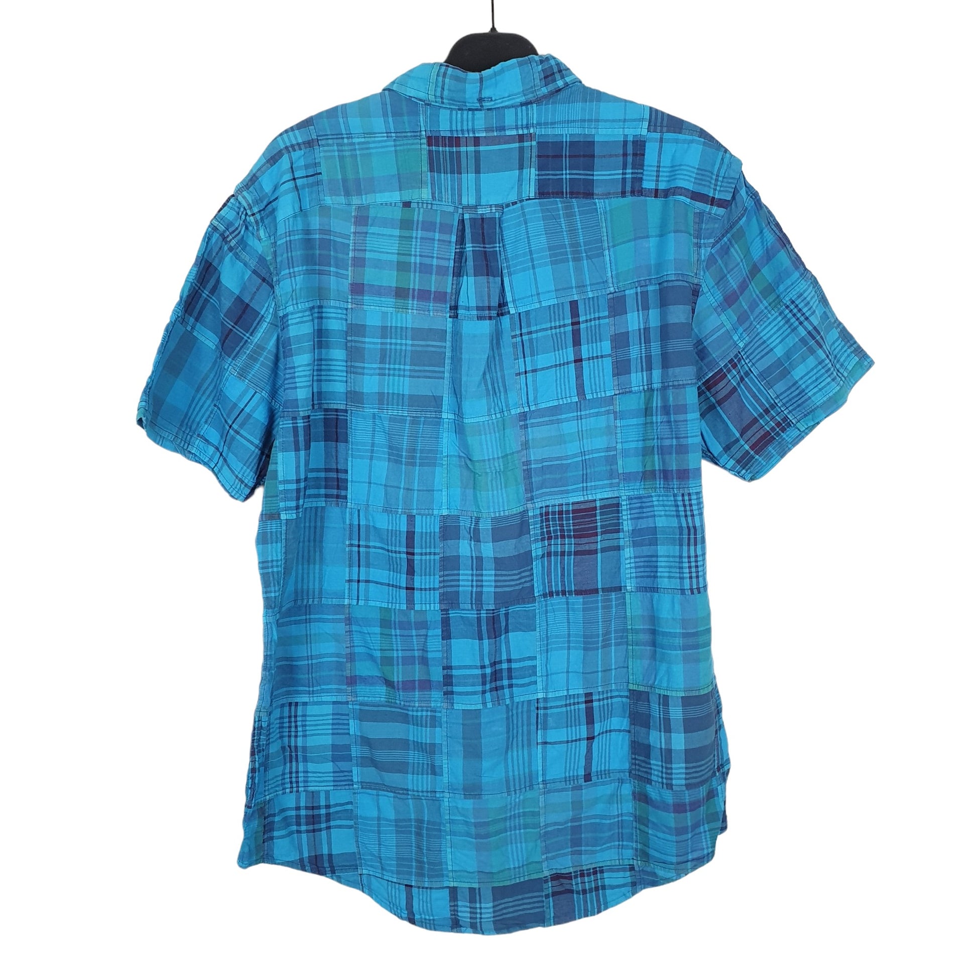Ralph Lauren Short Sleeve Custom Fit Check Shirt Blue