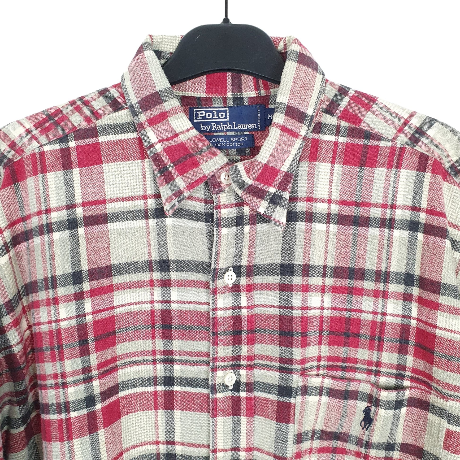 Ralph Lauren Long Sleeve Regular Fit Check Shirt Red