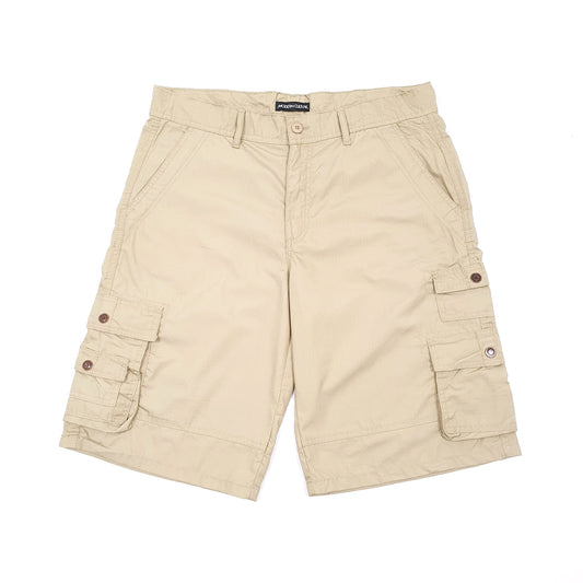 Beige Modern Culture Cargo Shorts