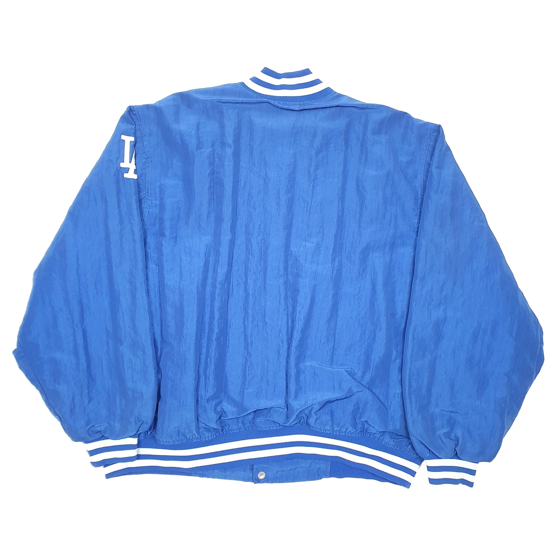 Mens Blue Starter Vintage Los Angeles Dodgers Baseball MLB Diamond Collection 90s Made In USA Bomber Coat