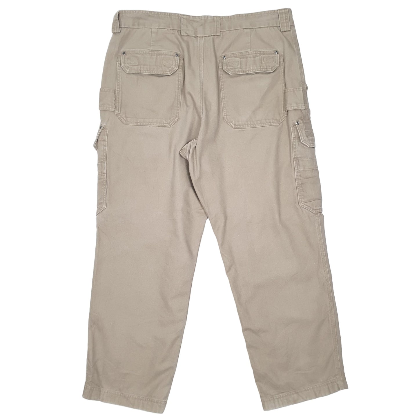 Mens Beige Duluth Trading Co Combat Pants Cargo Trousers