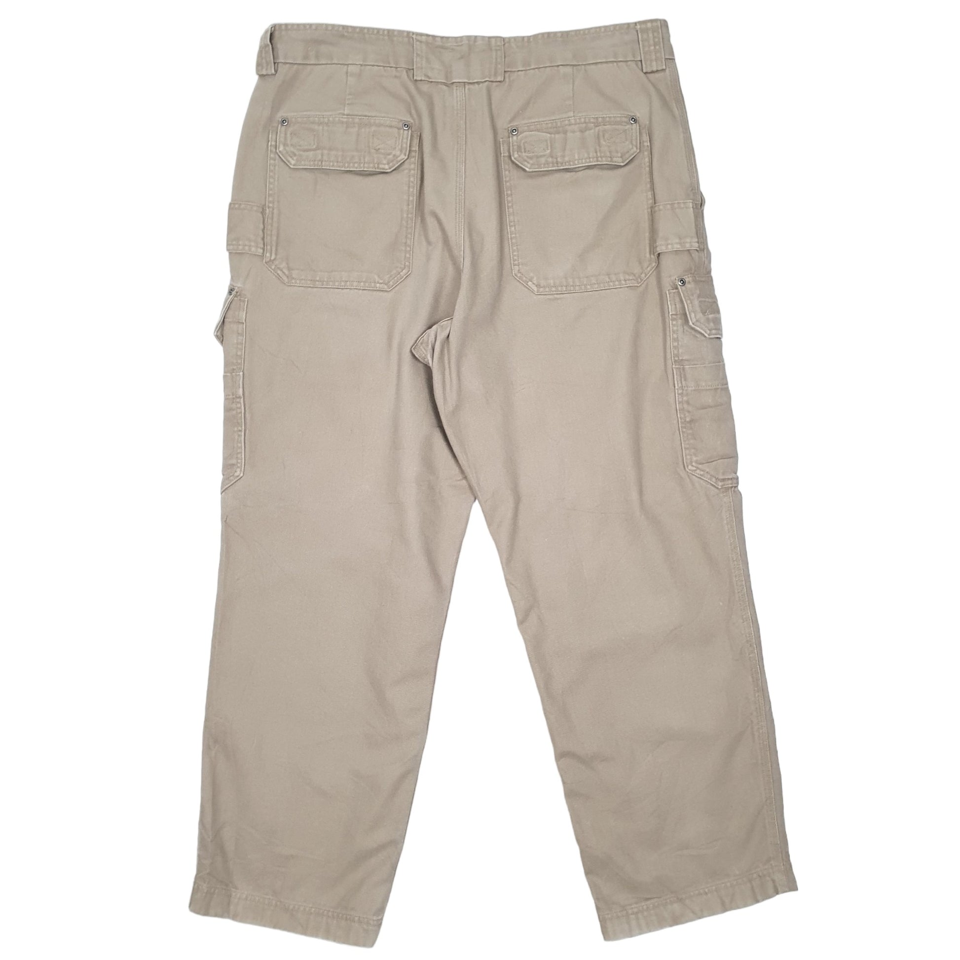 Mens Beige Duluth Trading Co Combat Pants Cargo Trousers