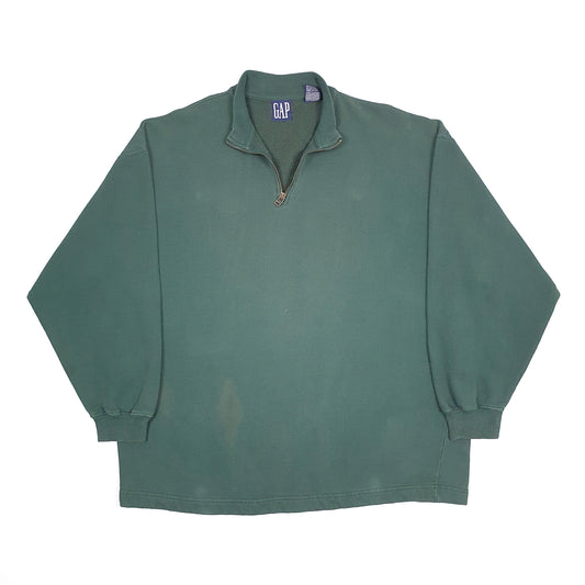 GAP Quarter Zip XL Green