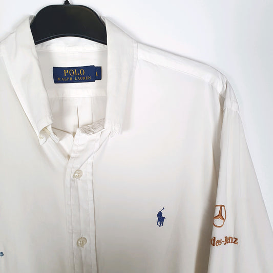 Polo Ralph Lauren St Andrews Golf Long Sleeve Regular Fit Shirt White