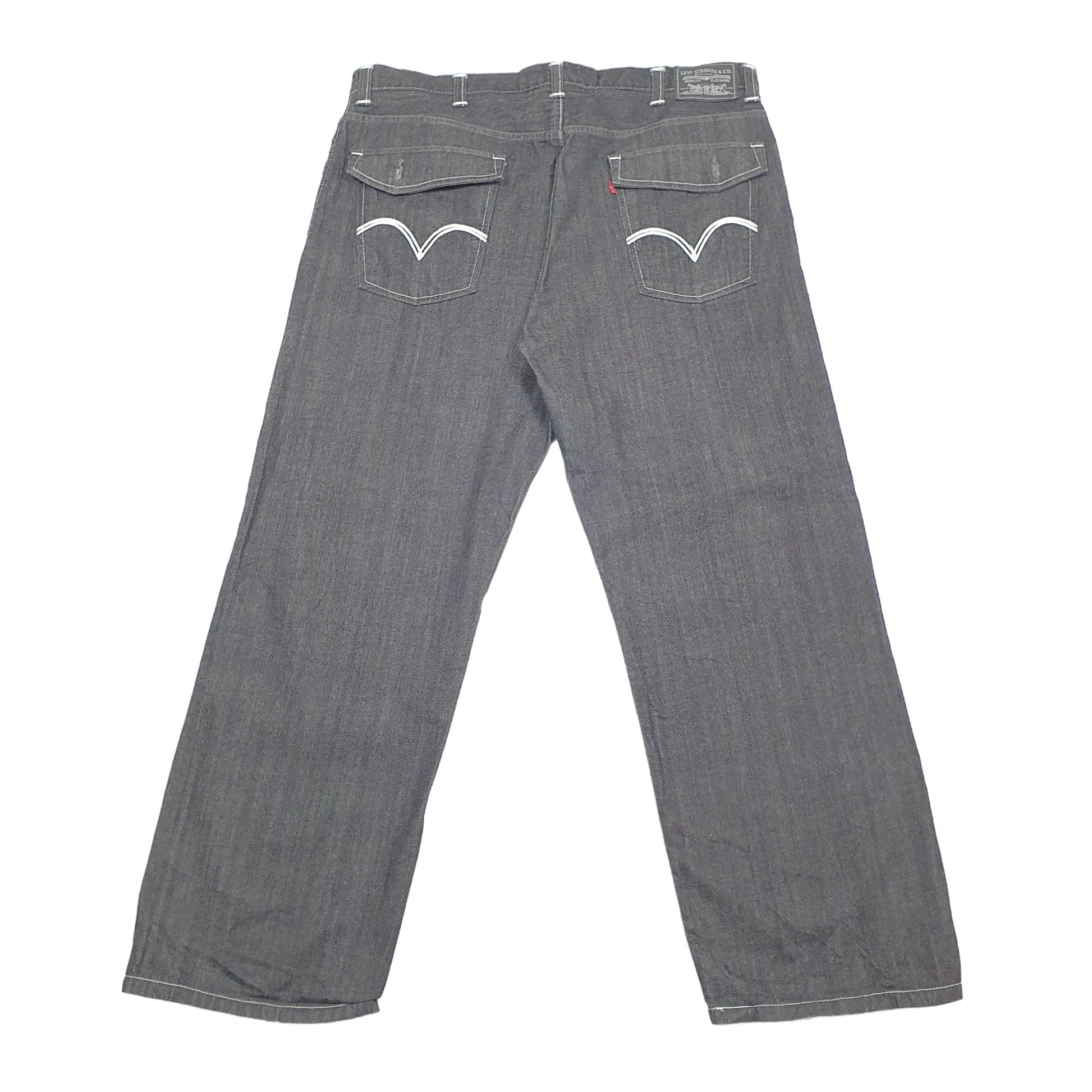 Levis 569 Loose Fit Jeans W42 L32 Black