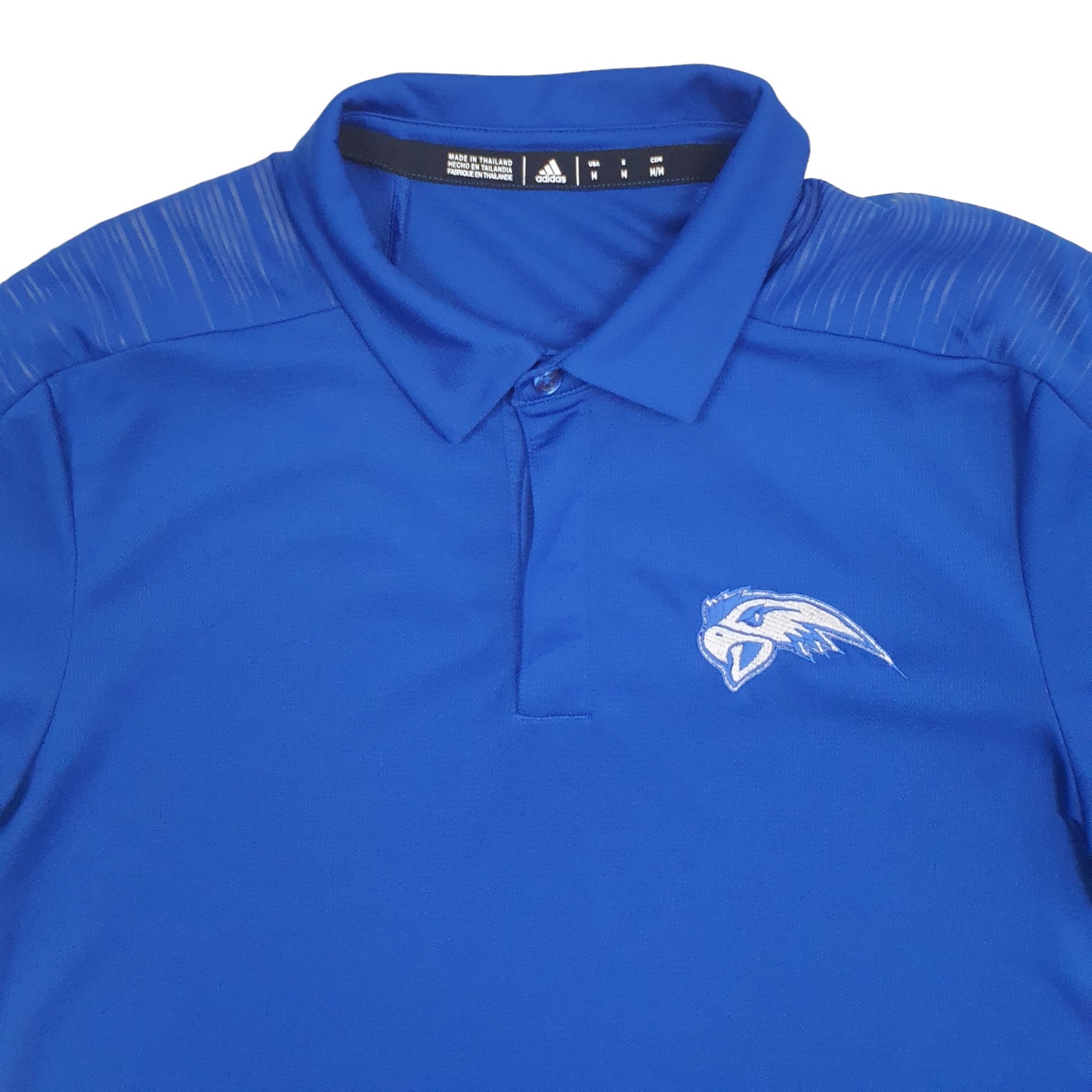 Adidas USASport Climalite Short Sleeve Polyester Polo Shirt Blue