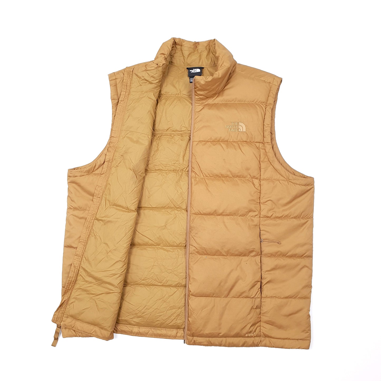 Mens Brown The North Face Gilet 550  Coat