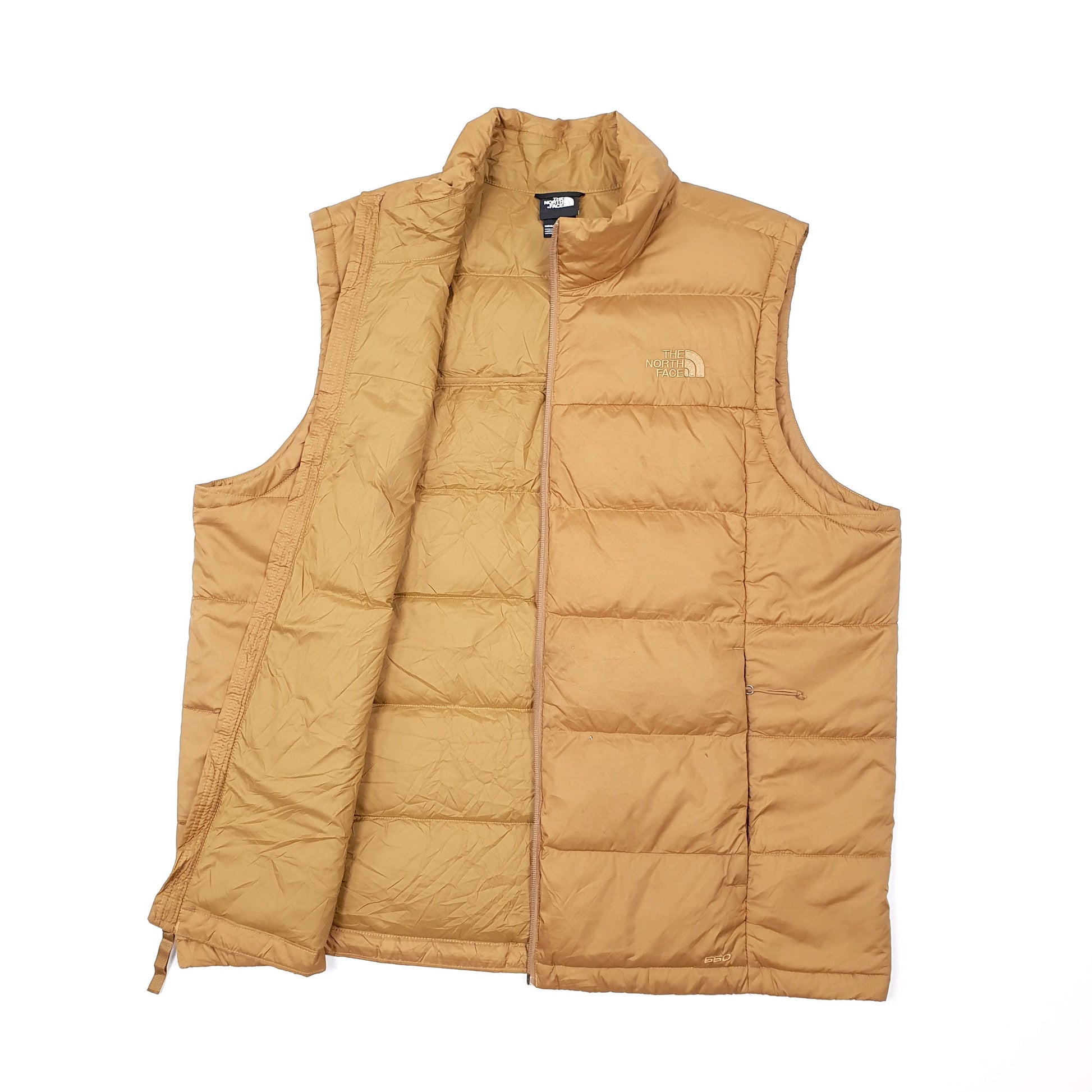 Mens Brown The North Face Gilet 550  Coat
