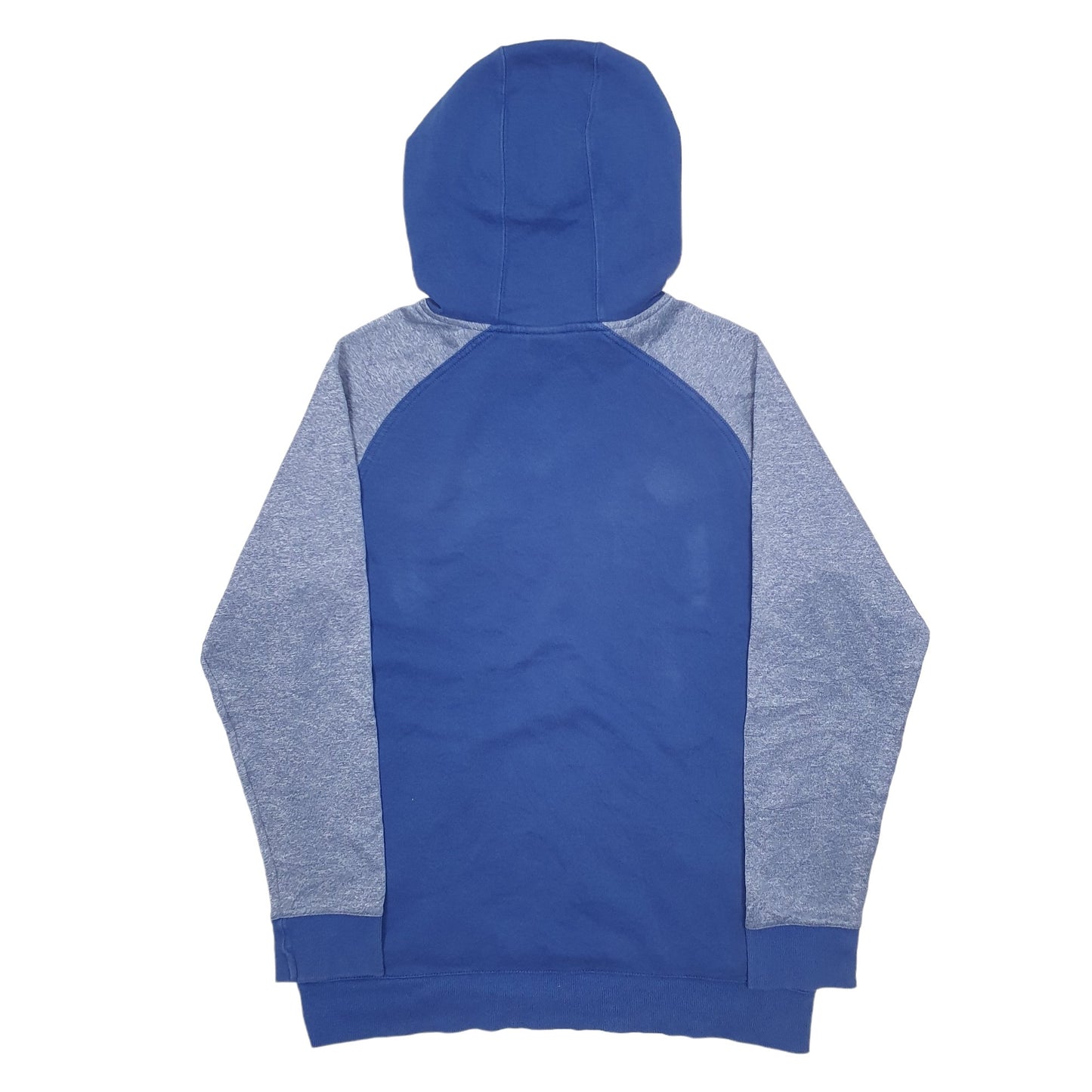 Mens Blue Adidas Spellout Hoodie Jumper