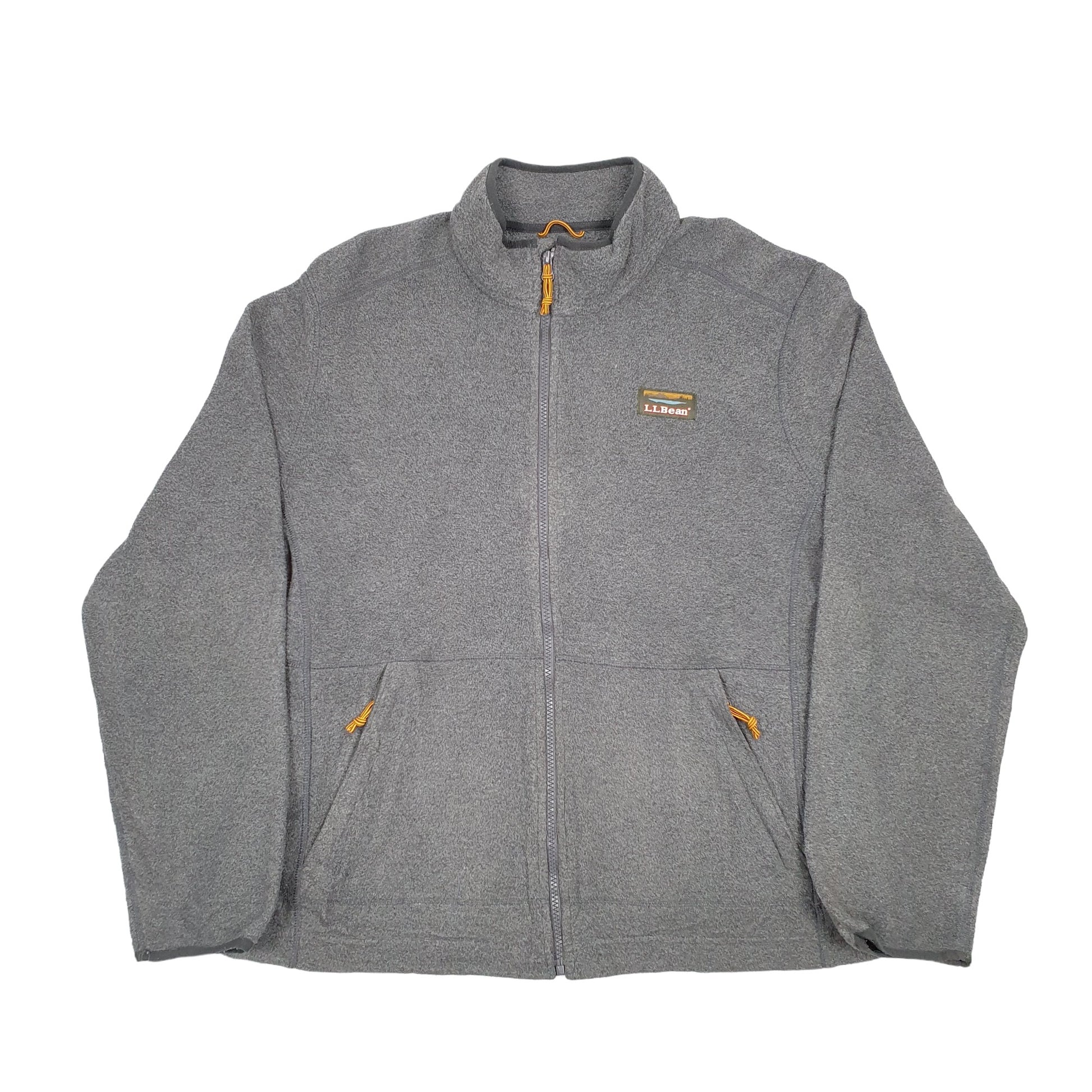 L.L.Bean Full Zip Fleece L Grey