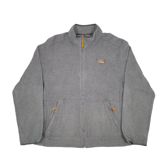 L.L.Bean Full Zip Fleece L Grey