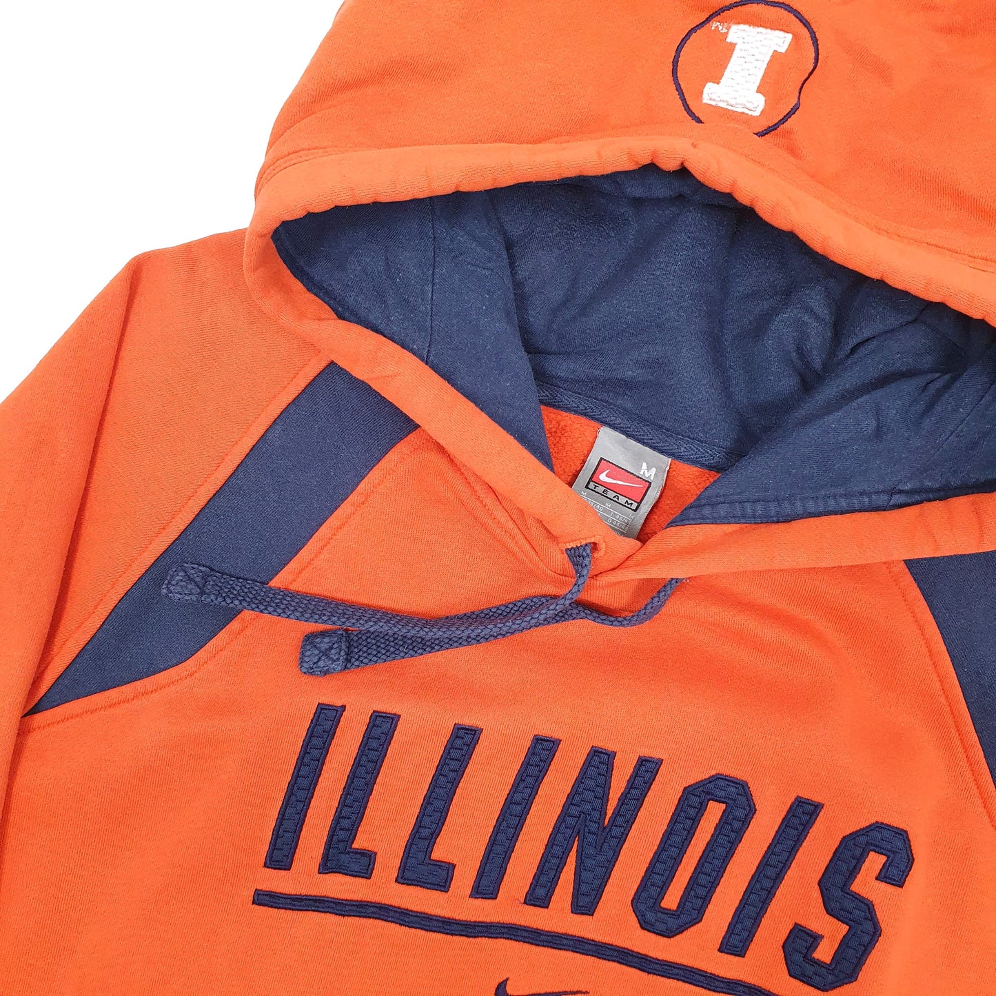 Mens Orange Nike Team University of Illinois Hoodie Jumper