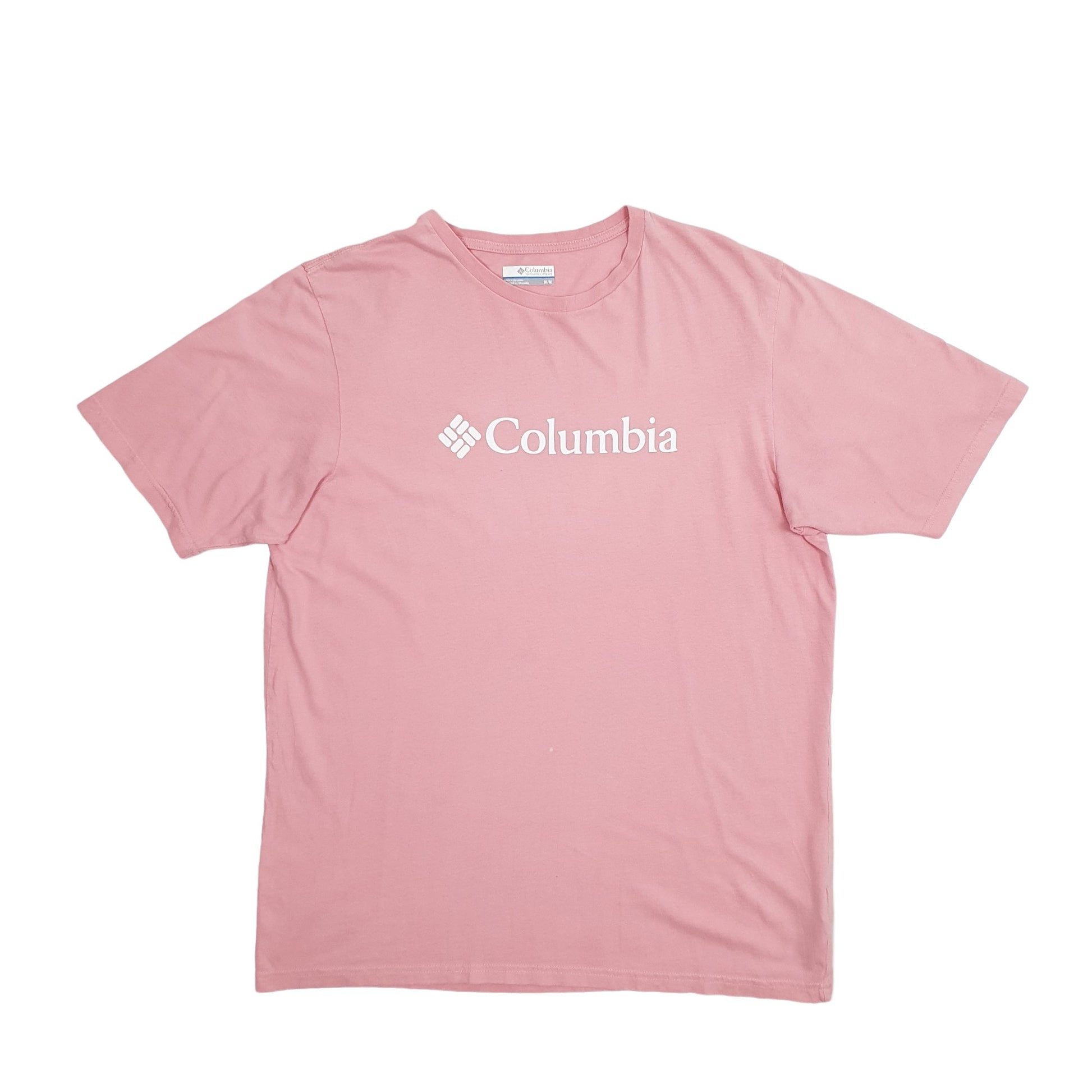 Mens Pink Columbia Sportswear  Short Sleeve T Shirt