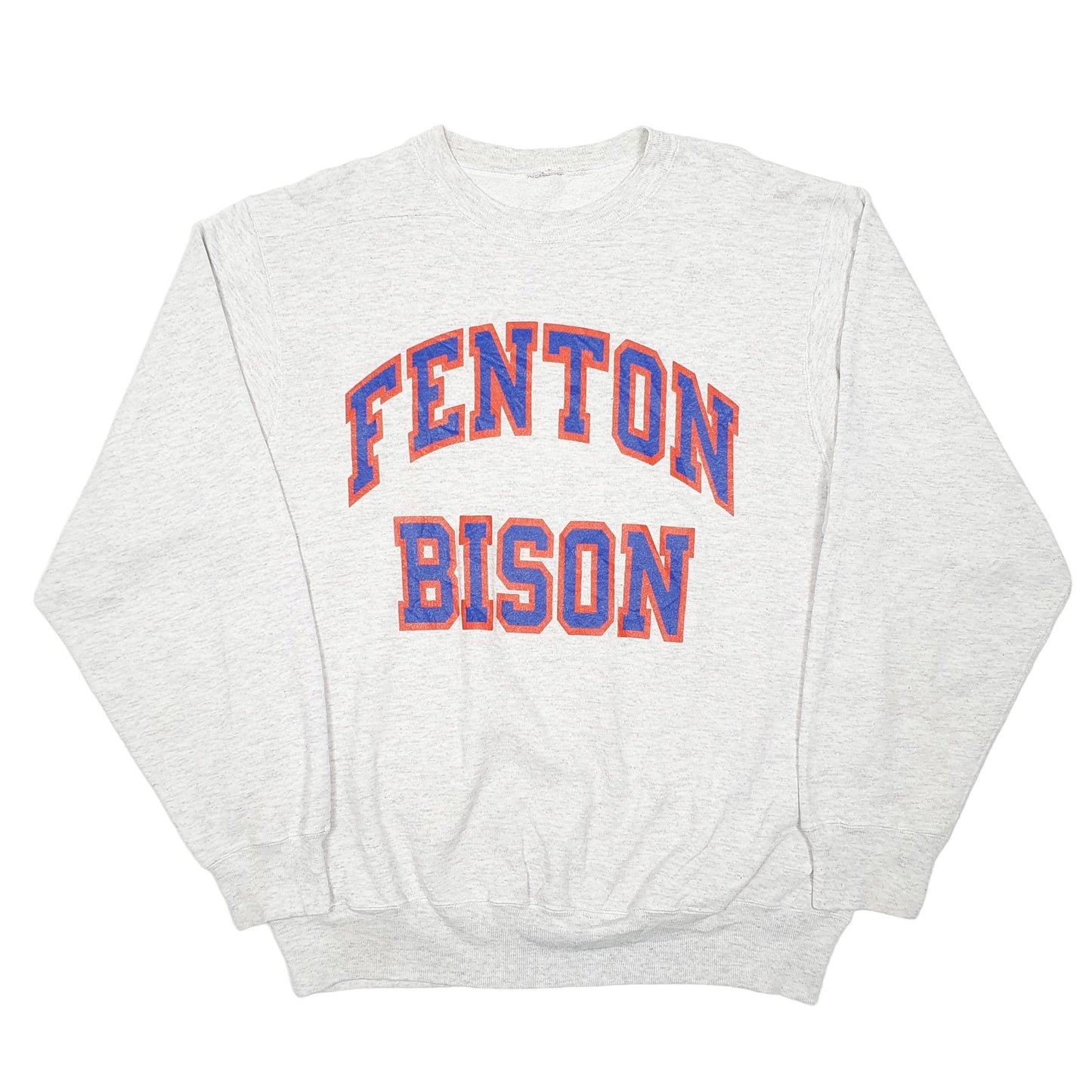 Mens Grey Champion Vintage Fenton Bison Sweat Crewneck Jumper