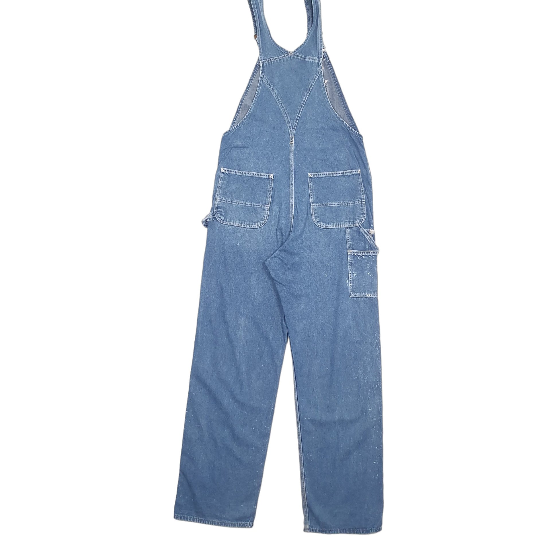 Mens Blue Carhartt Denim Jeans Dungaree Trousers