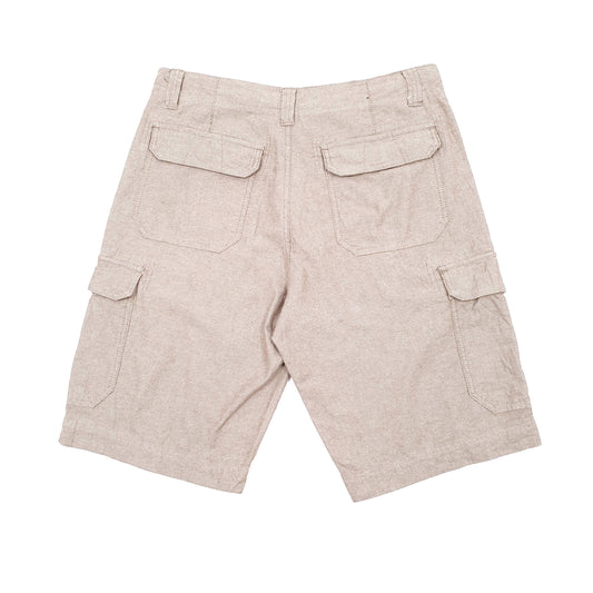 BC Clothing Herringbone Grey Cargo Workwear Shorts W32