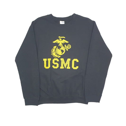 Gildan US Marine Corps Crewneck S Black