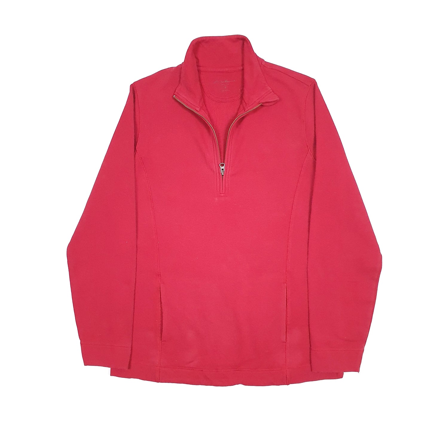 Eddie Bauer Quarter Zip M Red