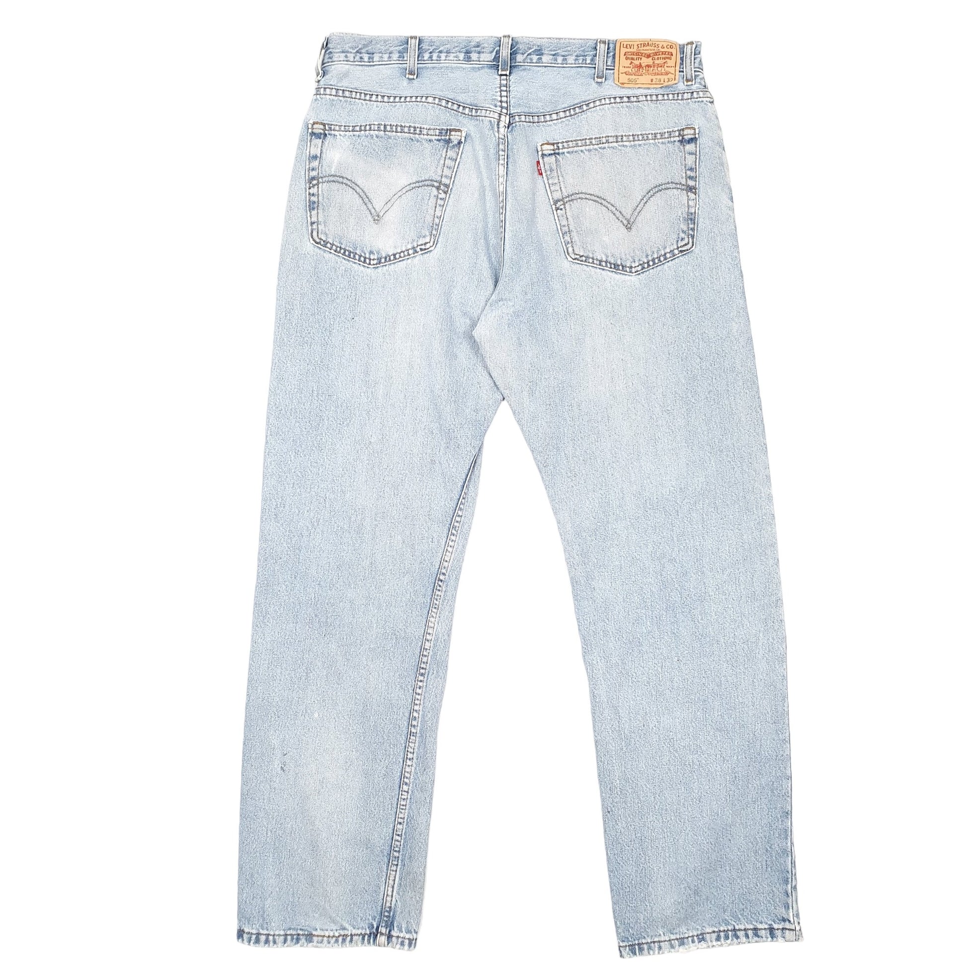 Mens Blue Levis  505 JeansW38 L32