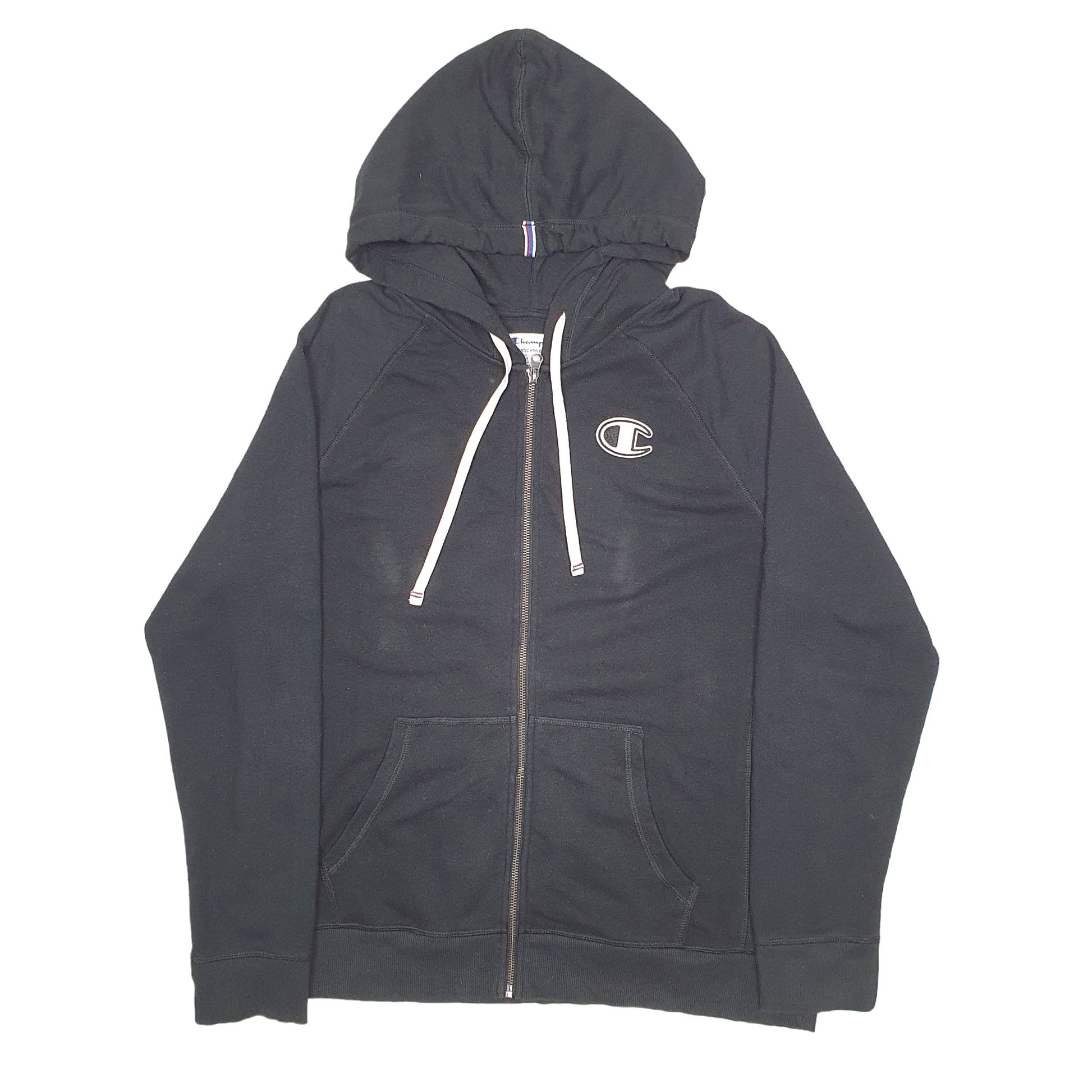 Mens Black Champion  Full Zip Jumper