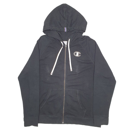 Mens Black Champion  Full Zip Jumper
