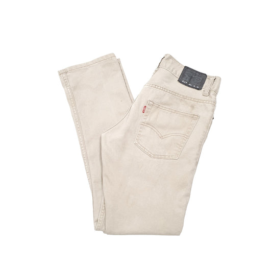 Levis 511 Slim Fit Jeans W28 L28 Beige