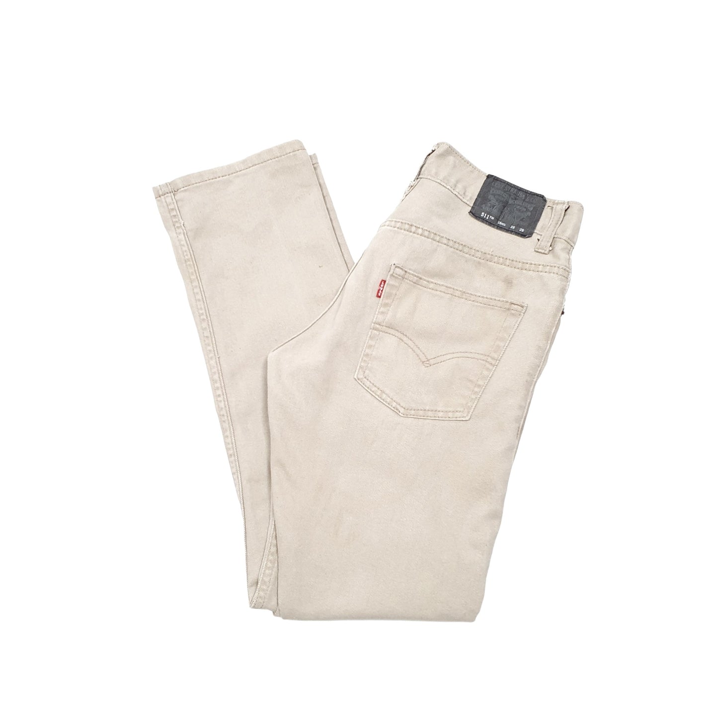 Levis 511 Slim Fit Jeans W28 L28 Beige