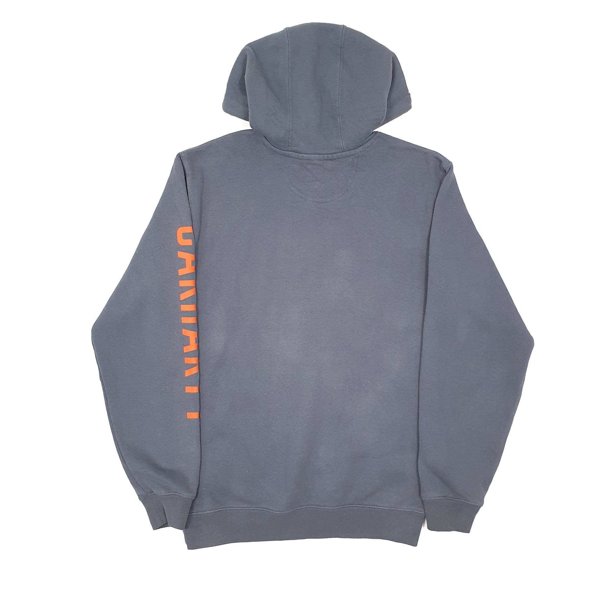 Mens Blue Carhartt Workwear Hoodie Jumper