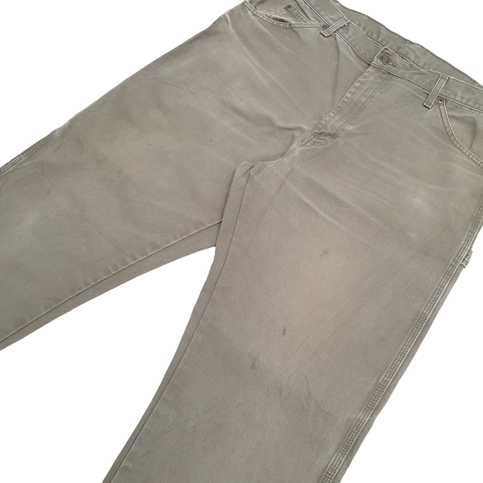 Mens Khaki Dickies  Carpenter Trousers