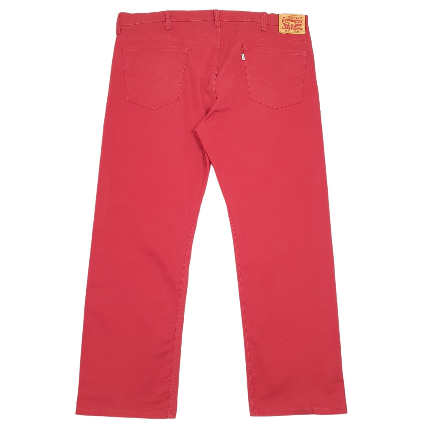 Levis 569 Loose Fit Jeans W42 L31 Red
