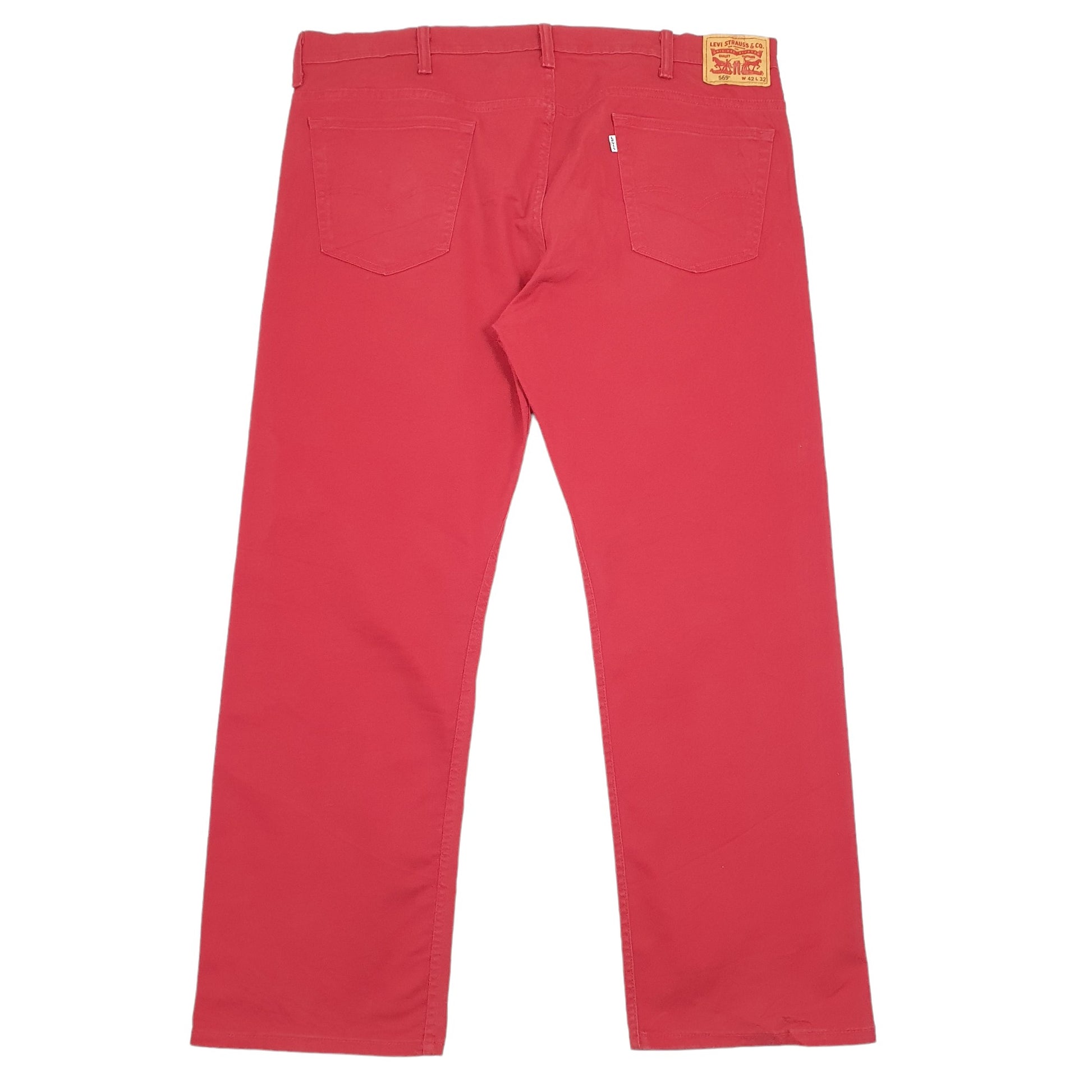 Levis 569 Loose Fit Jeans W42 L31 Red