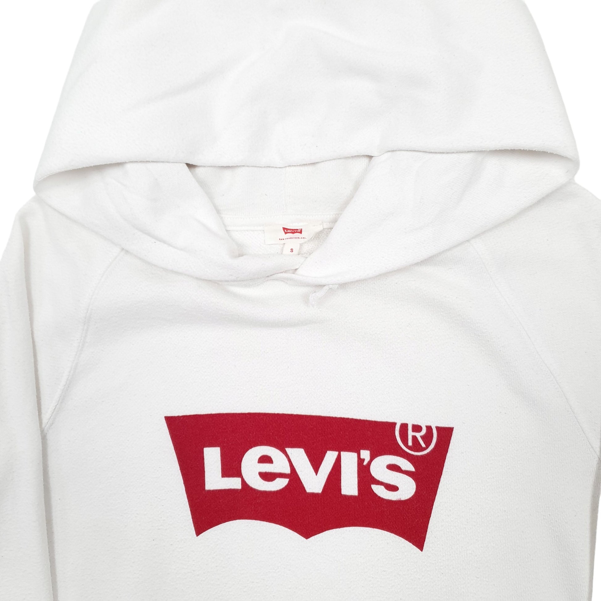 Womens White Levis  Hoodie Jumper