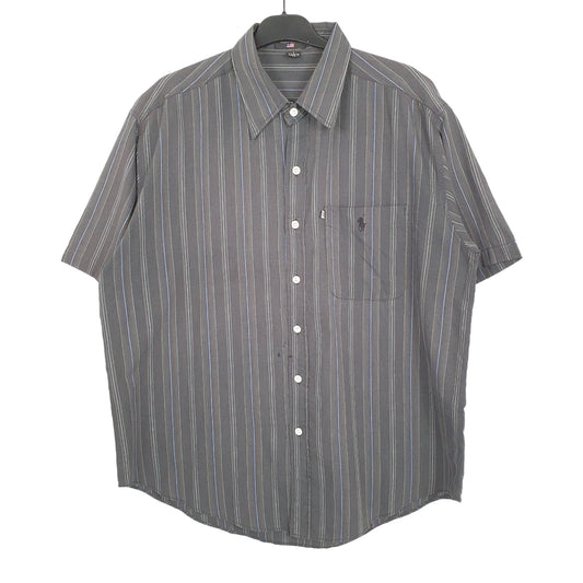 Ralph Lauren Short Sleeve Regular Fit Pinstripe Shirt Black