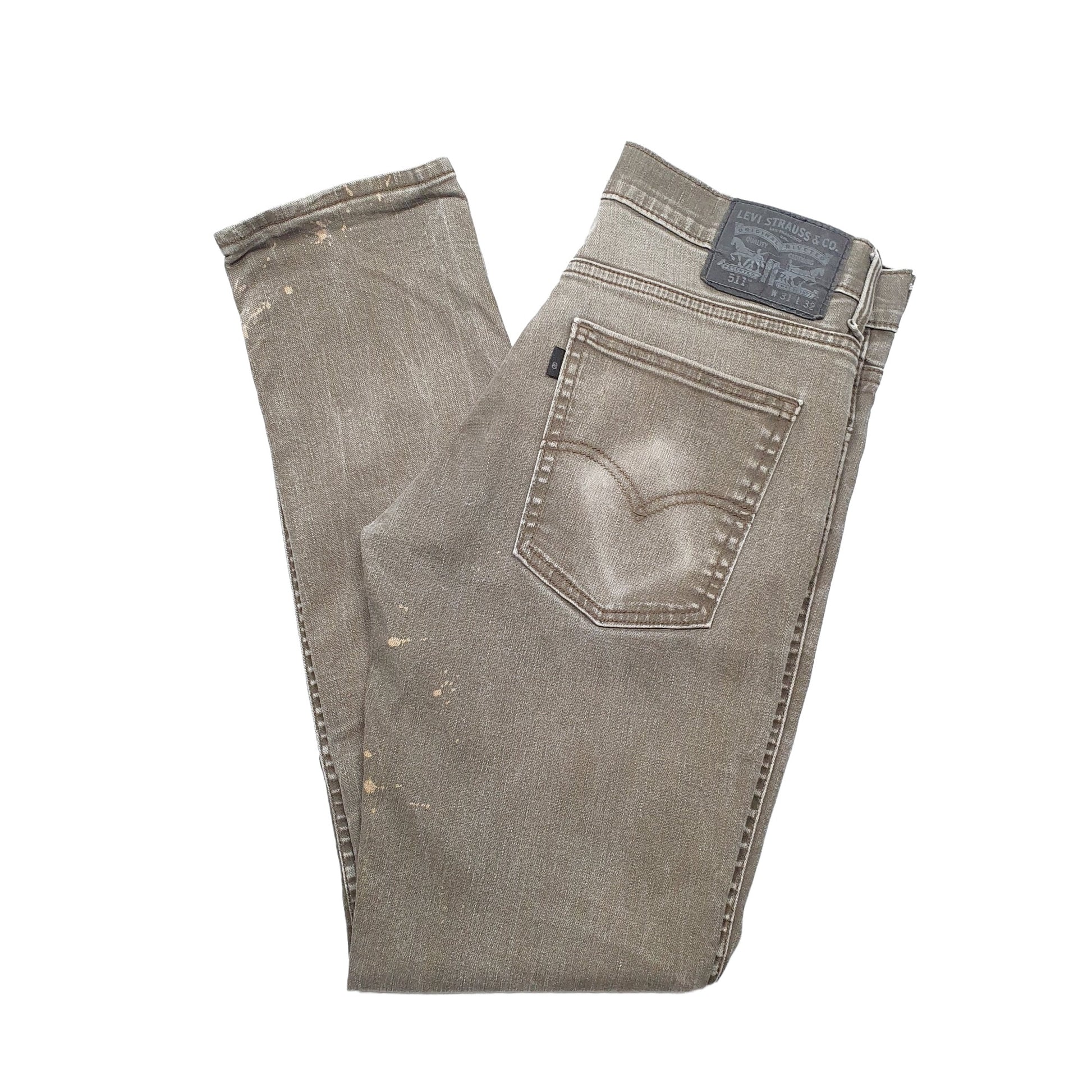 Levis 511 Slim Fit Jeans W31 L32 Khaki