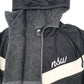 Mens Black Nike NSW Vintage Sherpa Deep Pile Windbreaker Coat