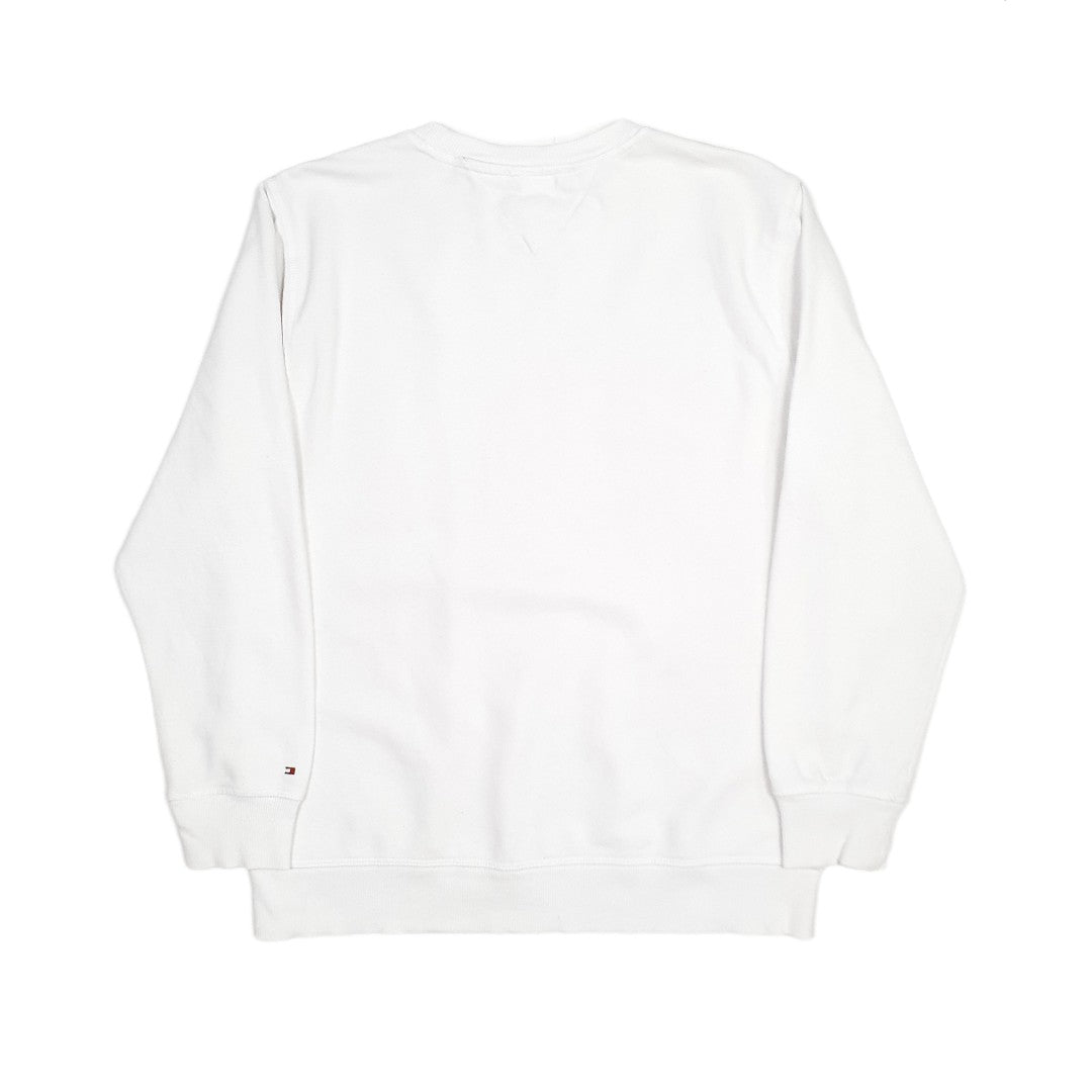 Tommy Hilfiger Big Logo Spellout Crewneck White