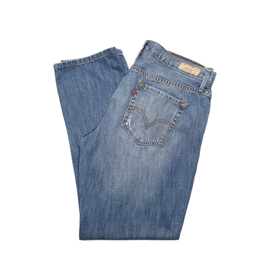 Levis Straight Regular Fit Jeans UK14/16 Blue