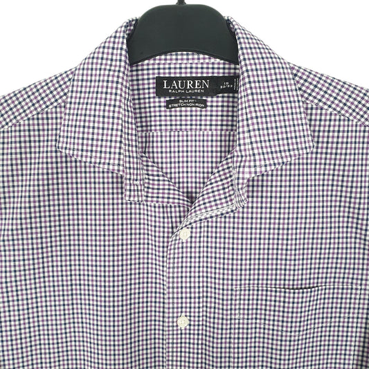 Ralph Lauren Long Sleeve Slim Fit Check Shirt White