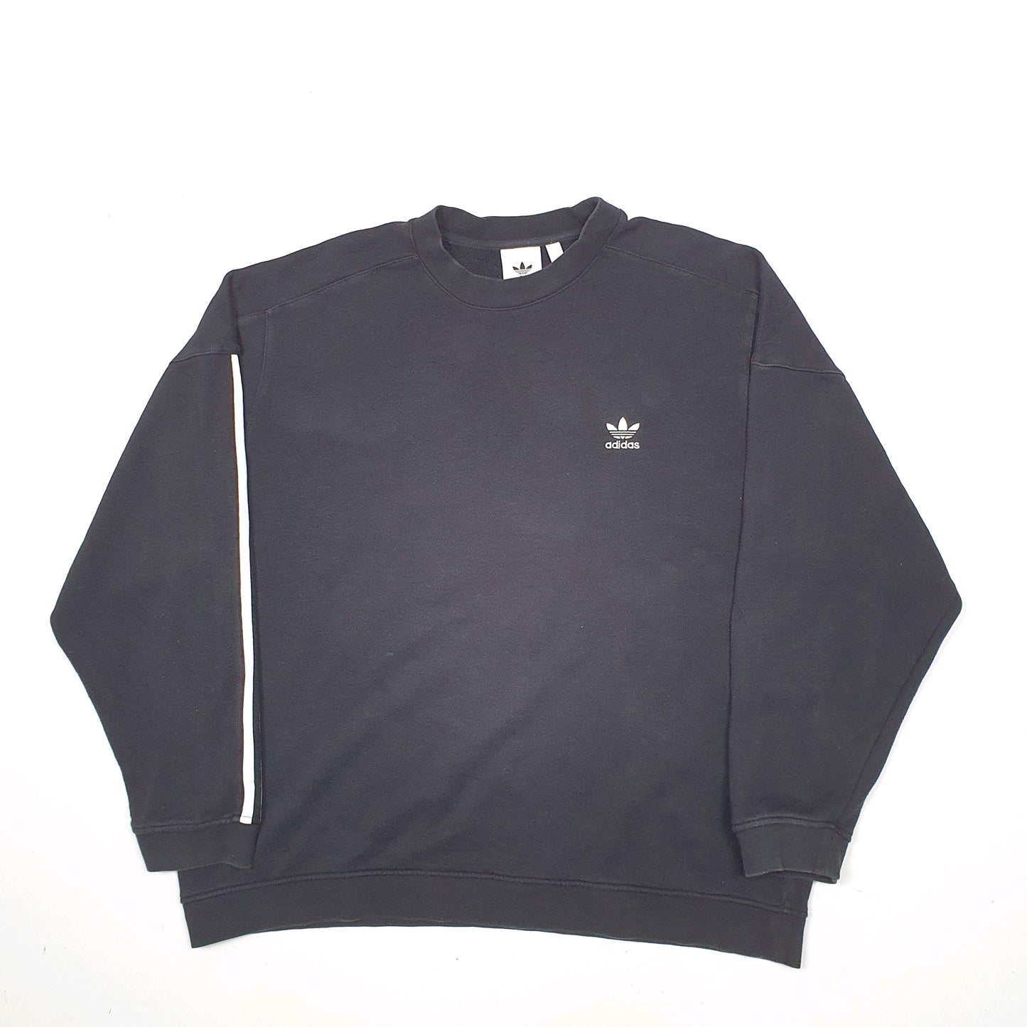 Mens Black Adidas  Crewneck Jumper